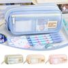 Hand-held Pencil Case 4 Layer Stationery Holder Bag Cute Children Pen Case Student
