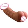Silicone Condom Penis Enlarger Sleeve Big Dildo with Soft Vagina Flexible Penis Dick Men Masturbator Female Masturbation