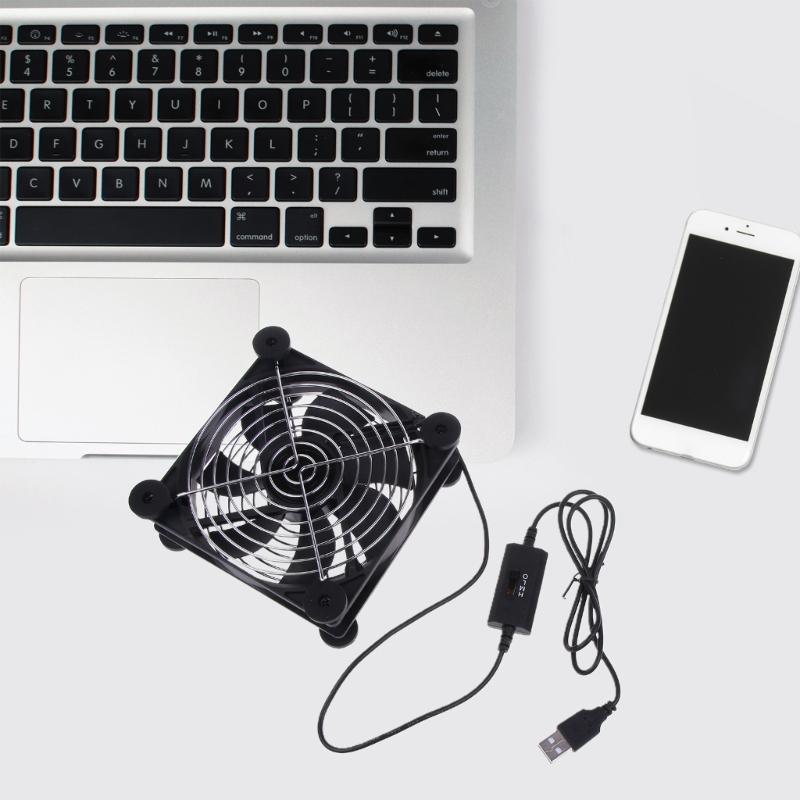 120 мм вентилятор USB-маршрутизатора 12047 1500 об./мин. охлаждающий вентилятор для компьютерного маршрутизатора, бесшумный для приемника DVR, компьютерного падения