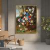 Europe Vintage Canvas Painting Wall Art Home Decor Still Life With Flowers In A Vase Nordic Poster And Prints Pictures Cuadros