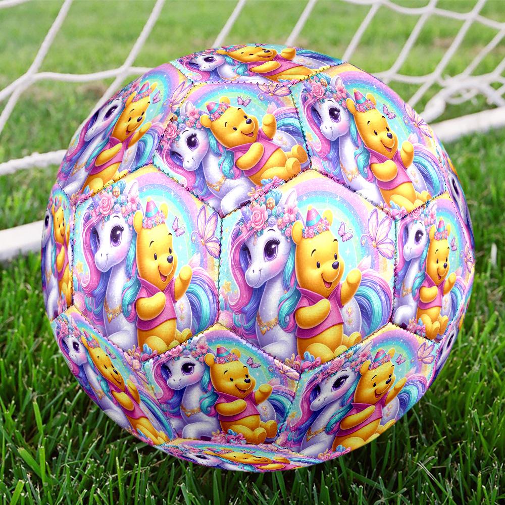 1PC Cartoon Creamy Butter Bear Size 5 Soccer Balls, High-Quality, Anti-Slip, Protective Football, a Unique Gift Suitable for Birthdays, Christmas
