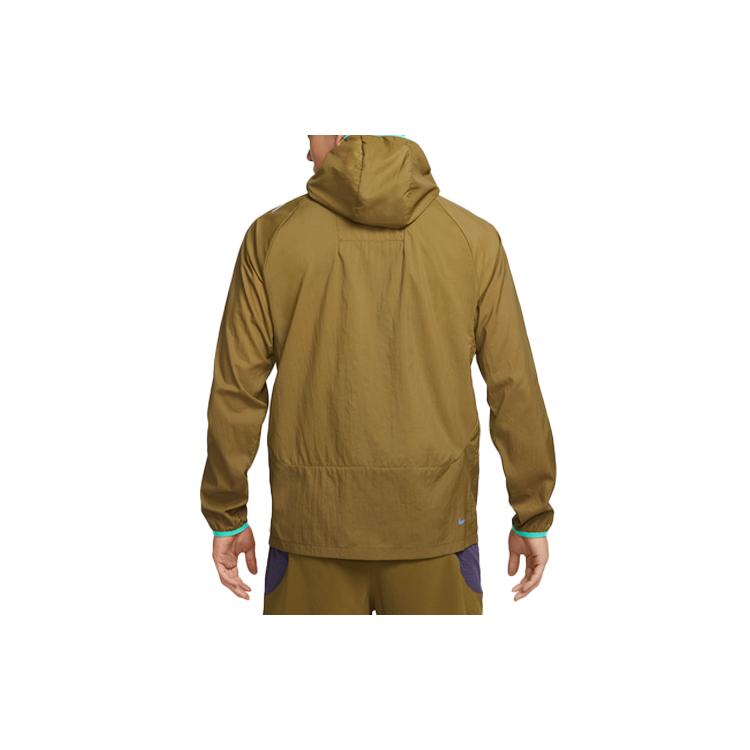 Nike Куртки Мужские Оливково-зеленые С капюшоном Умеренные Другие DX6884-368