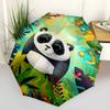 Автоматический складной зонт-трость с тематикой «Панда, Джунгли», Компактный 3-складной зонт для мужчин и женщин, Подарок на День святого Валентина, День матери0725049