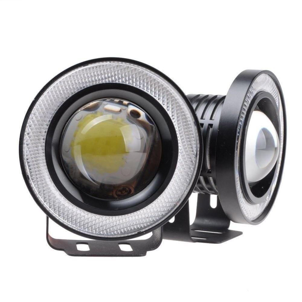 DRL COB LED angel eye дневные ходовые огни, средние 6,5 см, 12 В для бездорожья