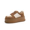 Belle Leisure Comfortable Color Blocked Board Shoes for Women in Spring 2025, Newly Increased Thick Soled Shoes