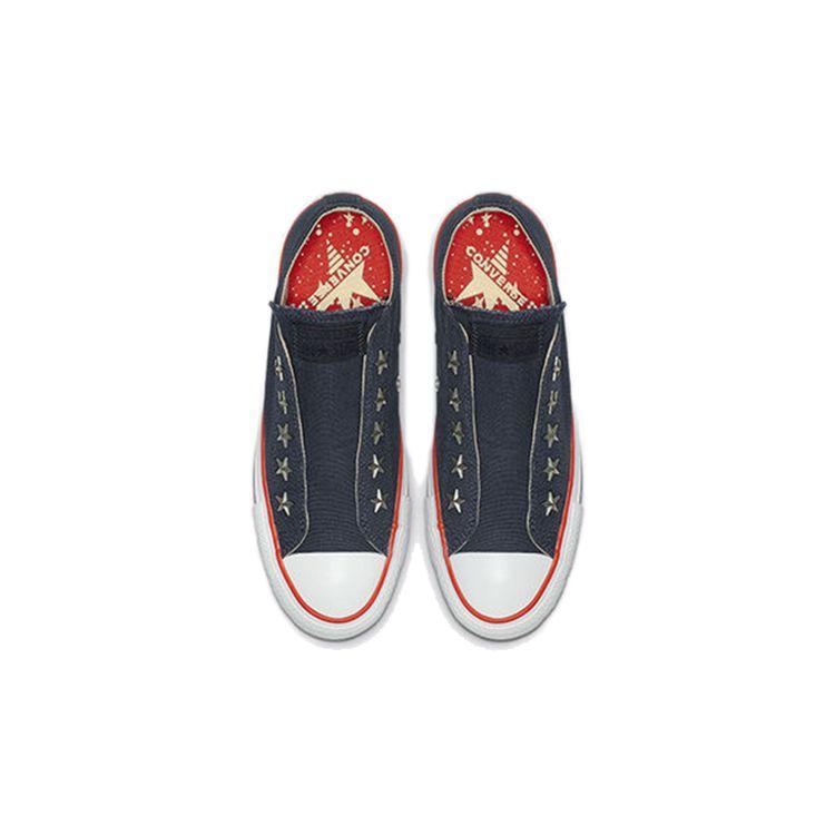 Converse Низкие кеды Chuck Taylor из парусины Женские кеды Темно-синие 564972C