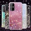 Для Samsung Galaxy A51 Чехол Роскошные блестящие градиентные чехлы для телефонов со звездами для Samsung A71 A51 SM A515F A717F A 51 71 Прозрачная блестящая мягкая задняя крышка из ТПУ