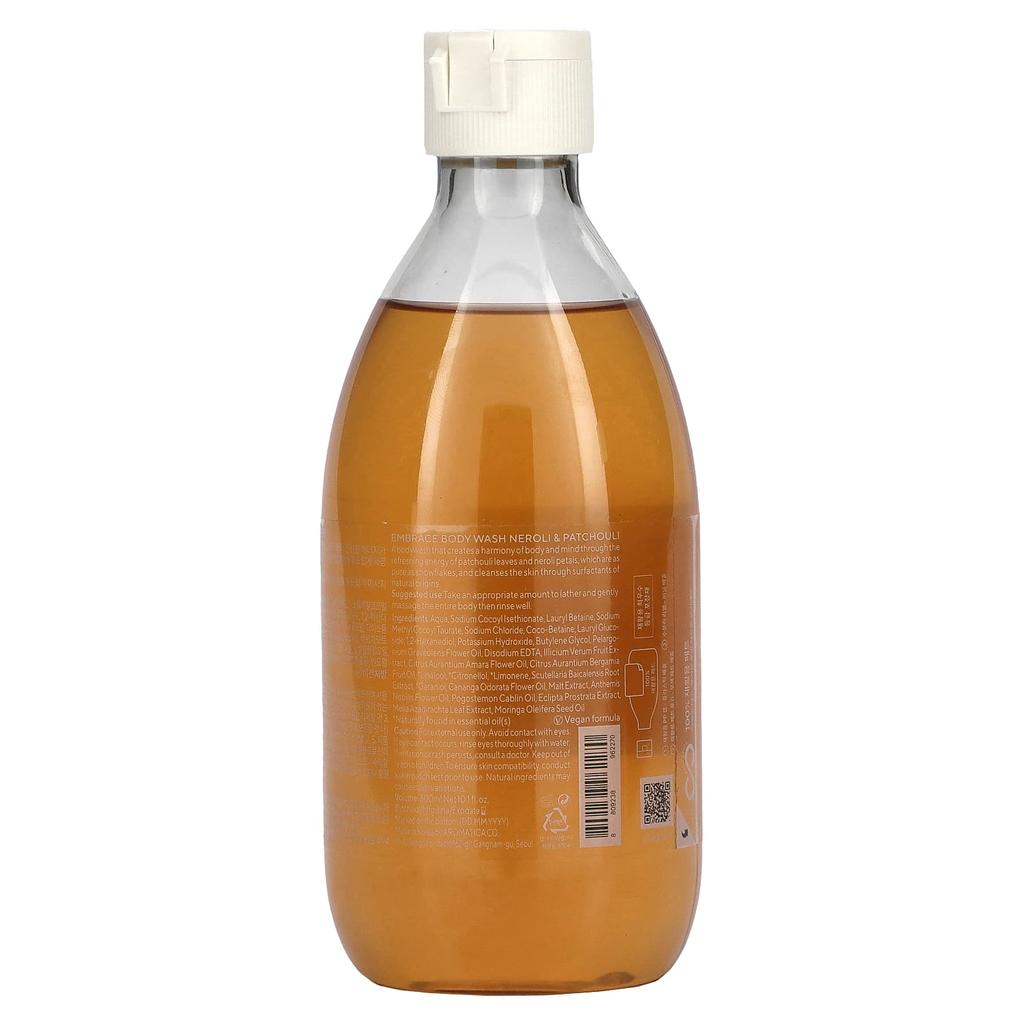 AROMATICA Embrace Body Wash, Neroli & Patchouli, 10.1 Oz (300 Ml)