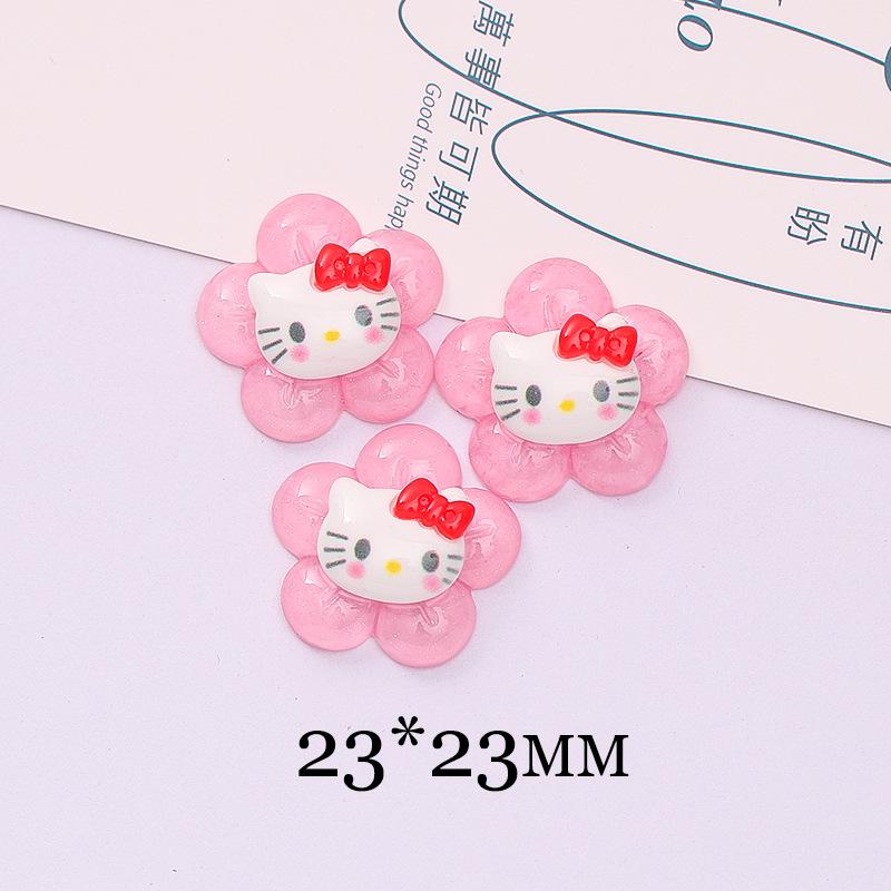 12 Pieces Of Cartoon New Kawaii Donut Kitten Series Resin Handmade Diy Jewelry Gifts Hair Clip Accessories