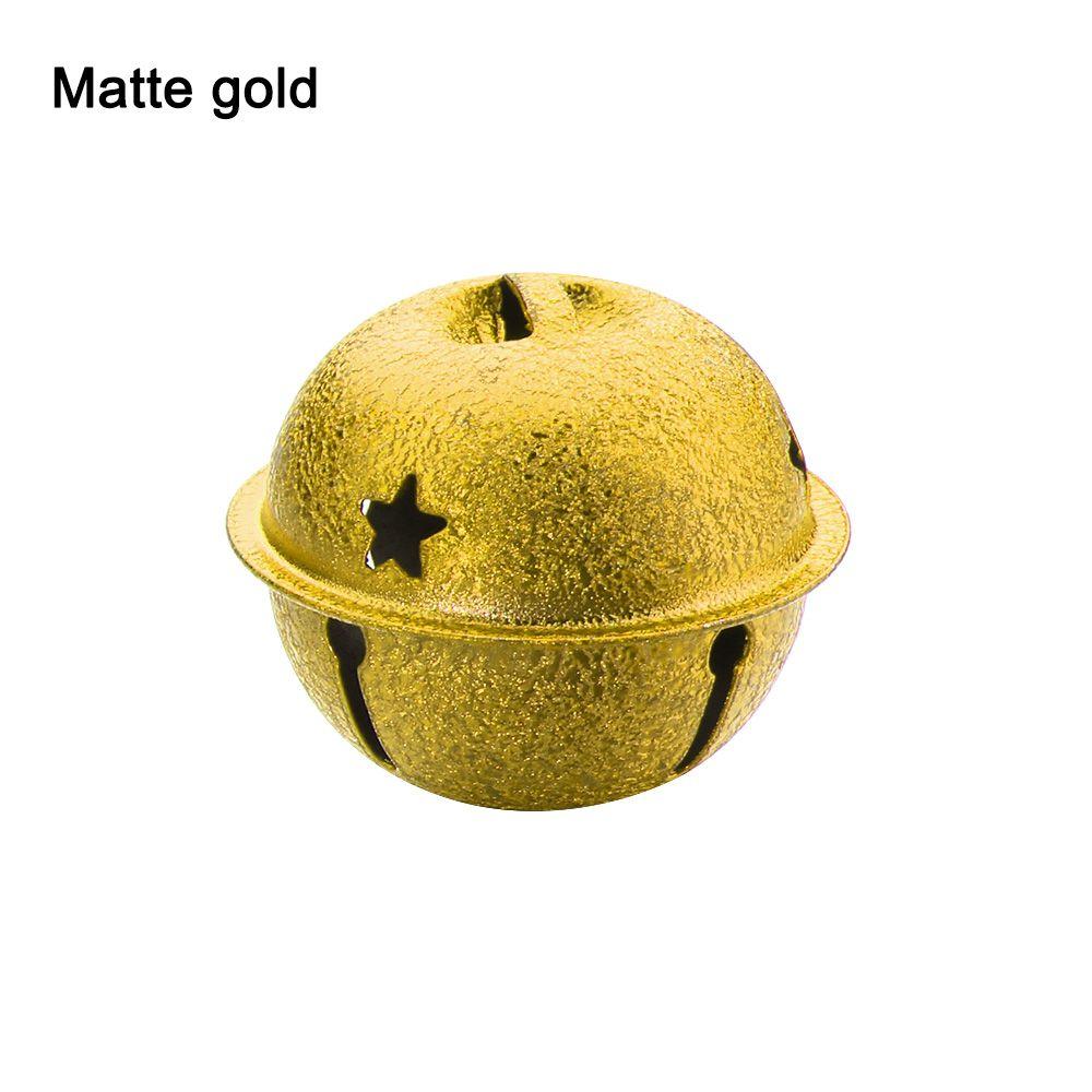 10 шт. 40 мм Поделки Товары для питомцев Украшение для рождественской елки Подвесные украшения Матовые колокольчики Яркий железный Звенящий