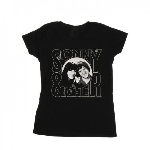 Sonny & Cher Womens/Ladies Circle Photo Cotton T-Shirt