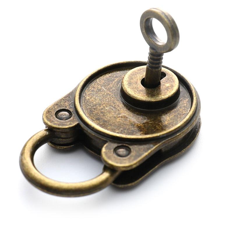 Vintage Padlock Old Style Lock Notebook Luggage Antique Bronze Plated Padlock