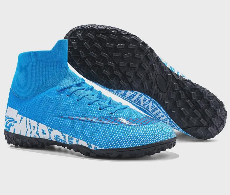 24 новых футбольных кроссовок с высоким верхом для мужчин и женщин: Подходит для AG, TF, студентов и взрослых; Идеально подходит для спортивных тренировок. Горячая распродажа!