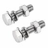Set of 2 M10x35mmxP1.5 Stainless Steel Flange Bolts for Exhaust Gaskets