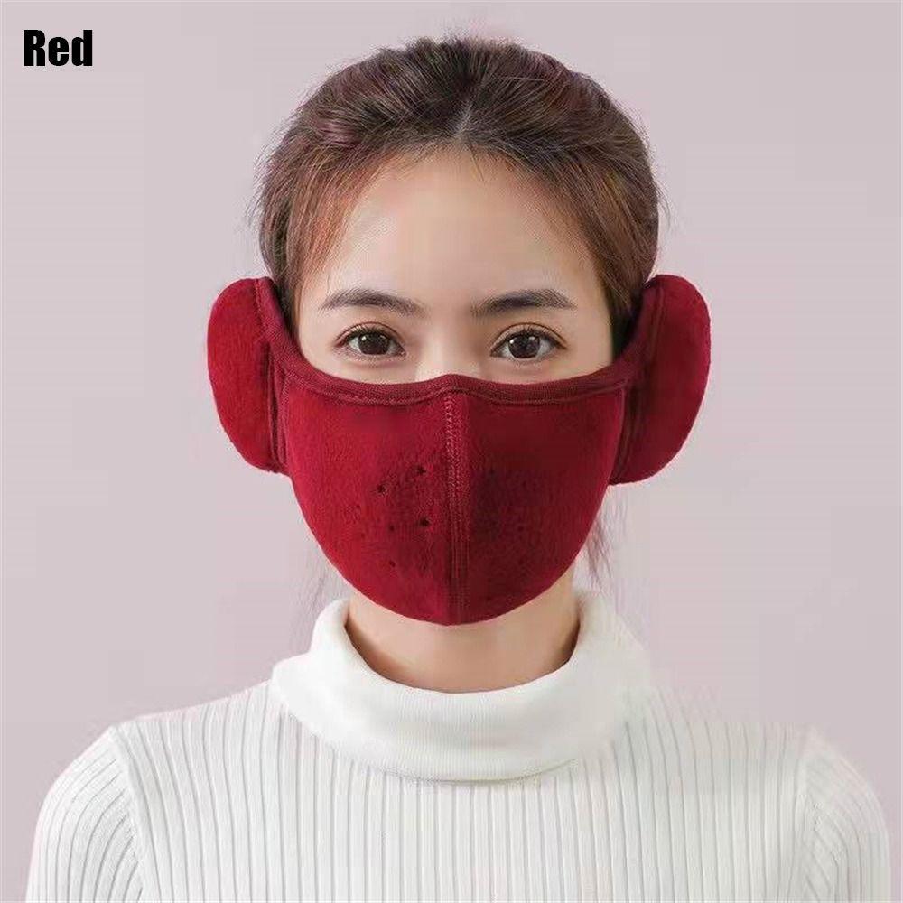 Winter Earlap Breathable Warm Masks Ear Warmer Cold-proof Earmuffs Fleece Mouth Cover