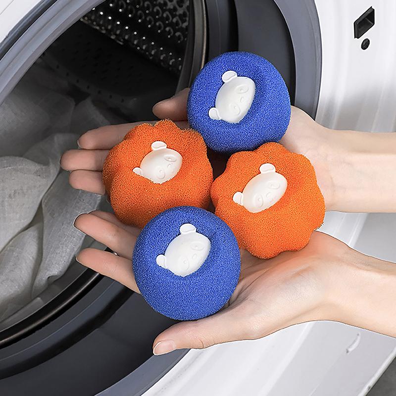 1/5Pcs Laundry Ball Kit Reusable Washing Machine Hair Remover Ball Cleaning Lint Fuzz Pet Hairs Clothes Household Product