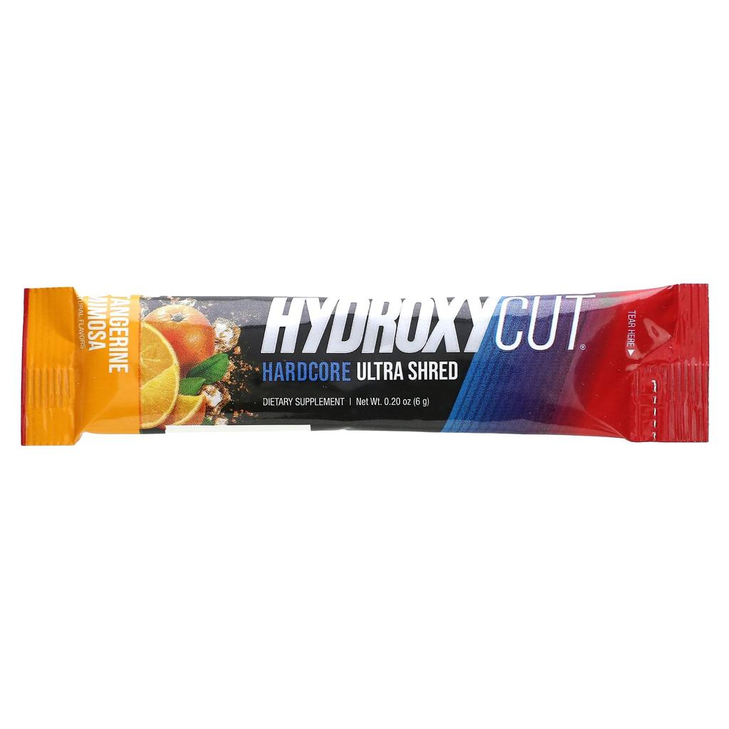 Hydroxycut, Hardcore Ultra Shad Drink Sticks, Tangerine Mimosa, 20 packs, 0.2 oz (6 g) each