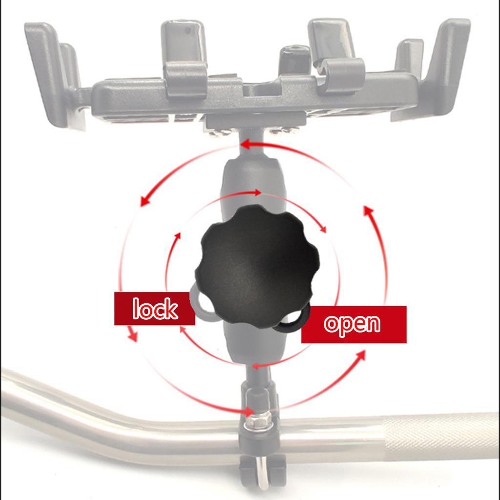 Durability RAM Mount Composite 9cm Double Socket Arm for 1-Inch Ball Base Wear-Resistant Motorcycle RAM Mount Base