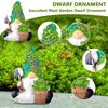 Succulent Dwarf Gnomes Fall Decorations For Garden Gnomes Statues Decorations For Yard