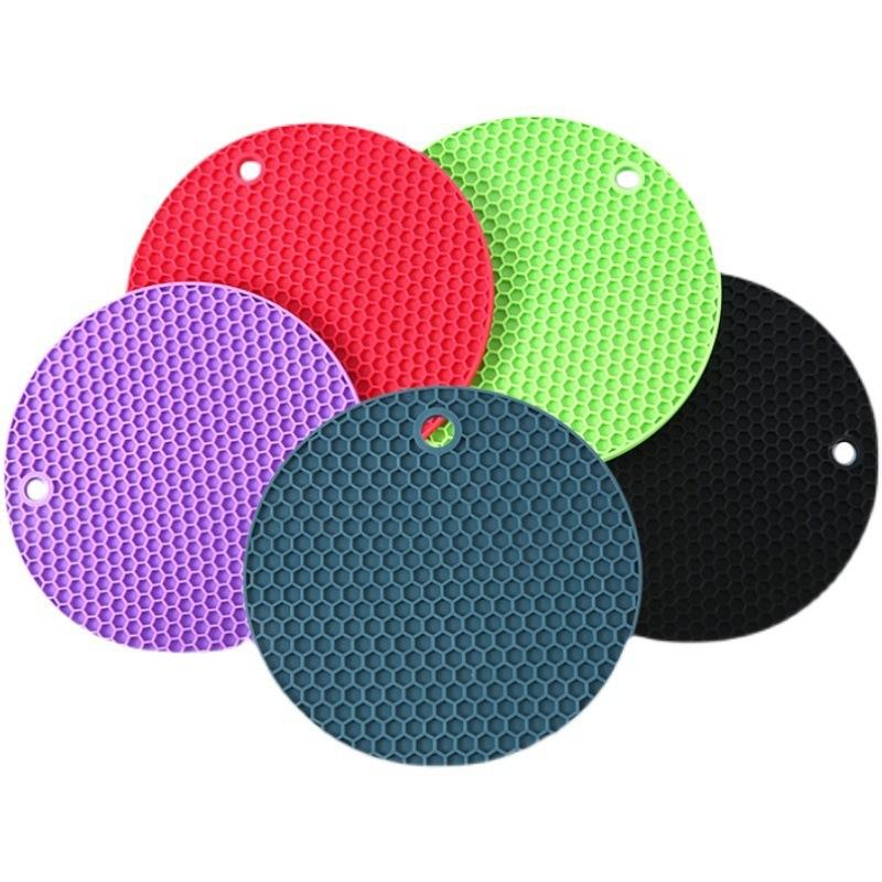Household Dining Mat, Cup Mat, Silicone Insulation Mat 4pc