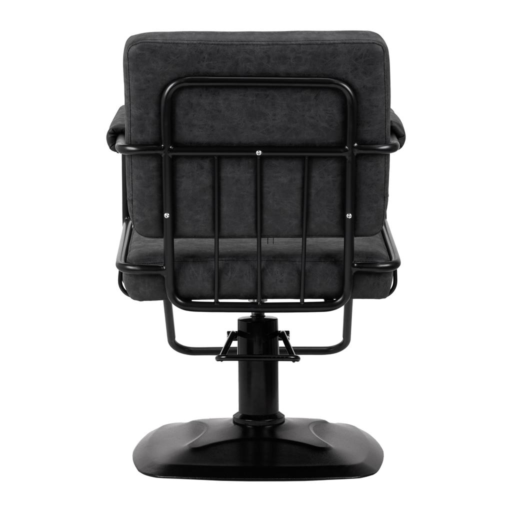 Gabbiano Fotel Fryzjerski Katania Loft Old Leather Czarny
