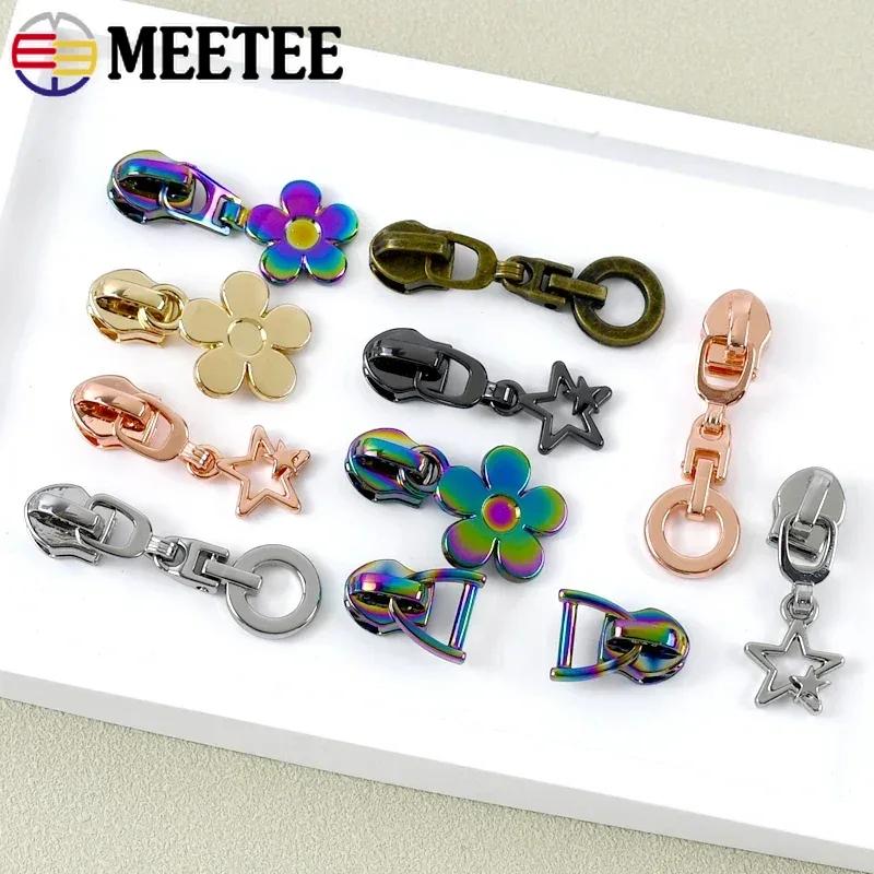 5/10/20 шт. Meetee 5# Бегунки для молний для нейлоновых лент молний Швейные головки застежек-молний Ремонтные комплекты Сумка Одежда Аксессуары