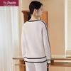 Yu Zhaolin Women's Long Sleeve Crew Neck Knit Pullover