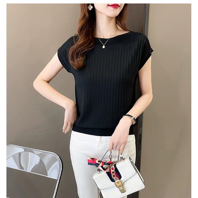 Blusas Mujer De Moda Verano Короткие рукава Вязаные топы Свитер Женские пуловеры Свитера для женщин Женские свитера Blusa