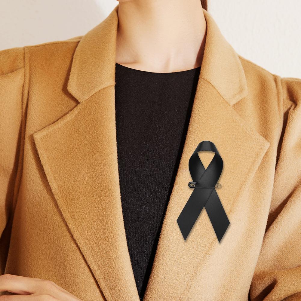 10 шт. Брошь-значок на ленте, Значок на лацкан, Многоразовый, Классический, Символ заботы, любви, Дизайн значка на ленте, Для благотворительных мероприятий, С булавкой