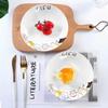 Ceramic Bowl Rice Bowl 2 People Food Tableware Combination Plate Dish Set Dinner Bowl Soup Bowl Fish Plate