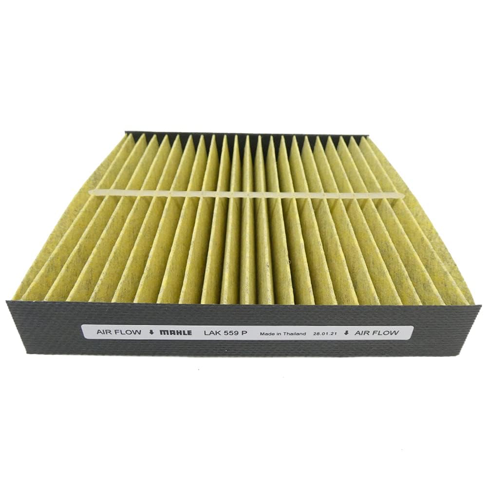 MAHLE LAK559P Air Conditioner Filter, Antibacterial, Antiviral, Natural Polyphenols, 3-Layer Construction, Deodorizing, PM2.5 Removal,