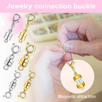 Магнитные застежки для ожерелий, удлинители для ожерелий, магнитные застежки для ожерелий и застежки для браслетов, ювелирные изделия, цепочка для ожерелий