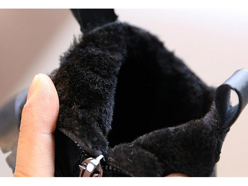 Зимняя хлопковая обувь для мальчиков и девочек - Уютные, теплые ботиночки для малышей с бархатной подкладкой