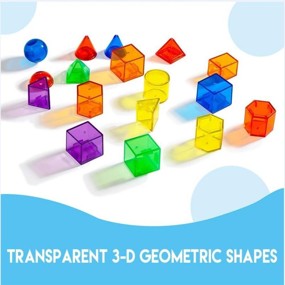 Translucent Montessori Table Toys 3D Sensory Learning Toy Early Education AIDS  Home Playroom