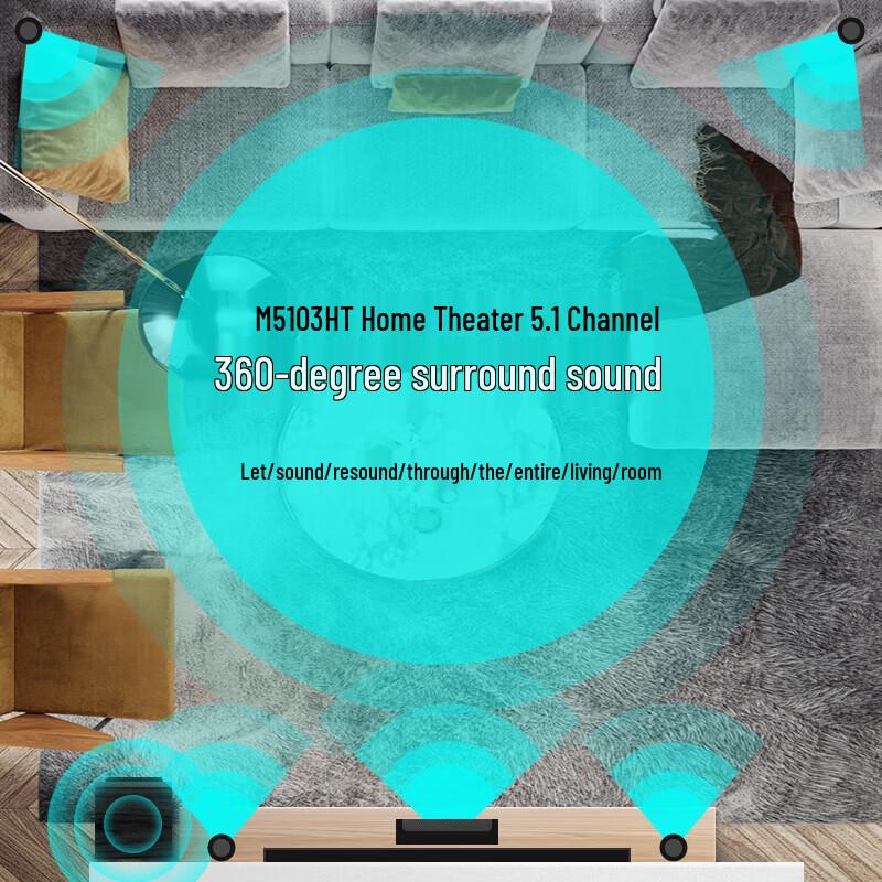 HiVi M5103HT 5.1 Channel Home Theater System (CN version)