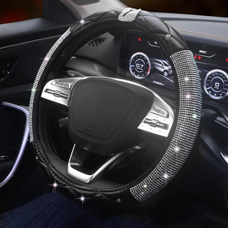 10 шт. наклеек на кнопку зажигания двигателя автомобиля, самоклеящиеся наклейки со стразами на приборную панель, наклейки для салона автомобиля