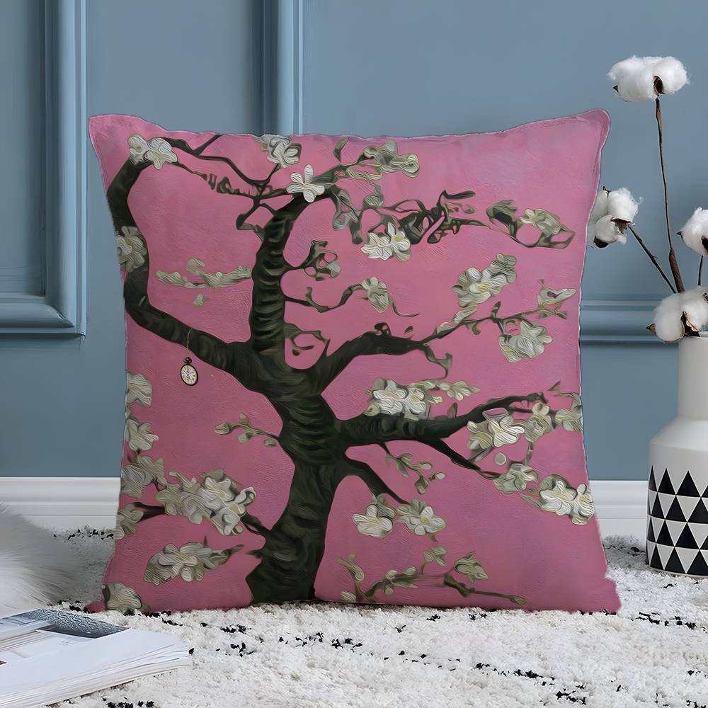 Акварельная живопись с изображением орхидей, наволочка, шелковистая, элегантная, удобная, для дивана-кровати, невидимая молния, пляжная наволочка