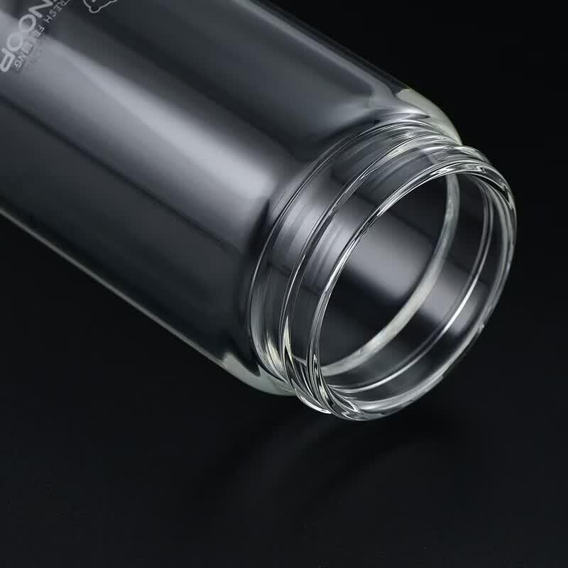 Heenoor Single-Layer Glass Tea Cup with Lifting Ring Lid