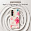 For Samsung Galaxy A17 5G Case Shell Flower Pattern Printing Straight Edge TPU Phone Back Cover