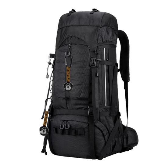 Camping Black Bear Hanging Bell with Carabiner Loud Heavy Duty Outdoor Backpacking Hiking Backpack Belt Hanging Wind Chime Decoration