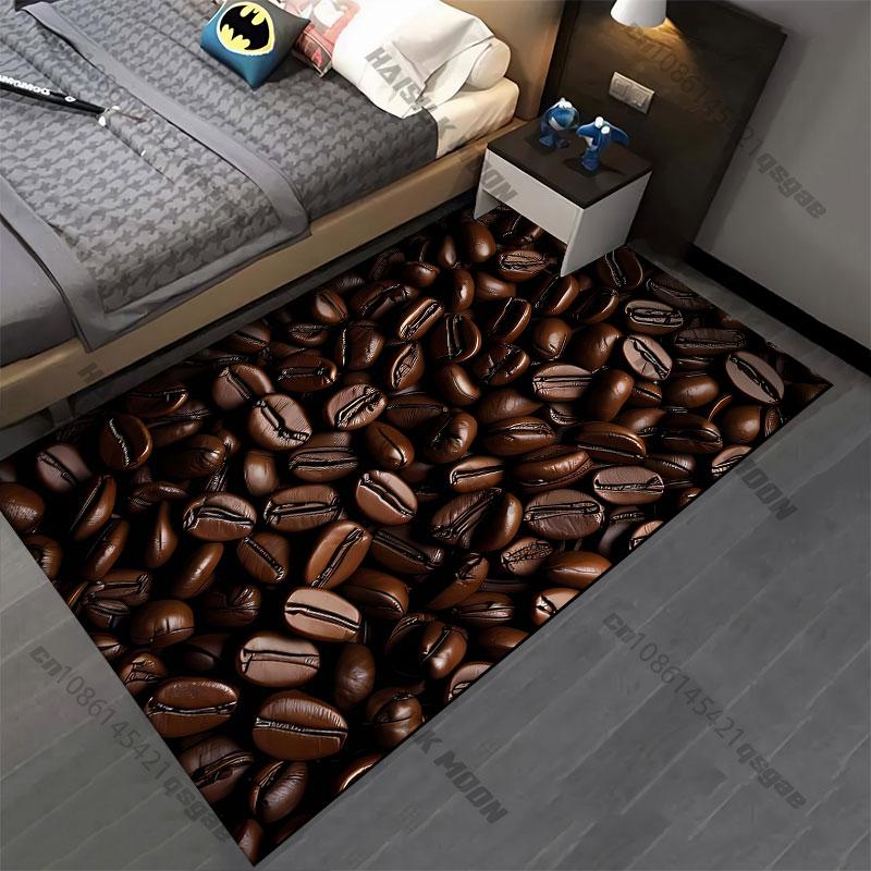 Coffee beans rich texture carpet Yoga living room room decor children's crawling mat doormat area rug games mat