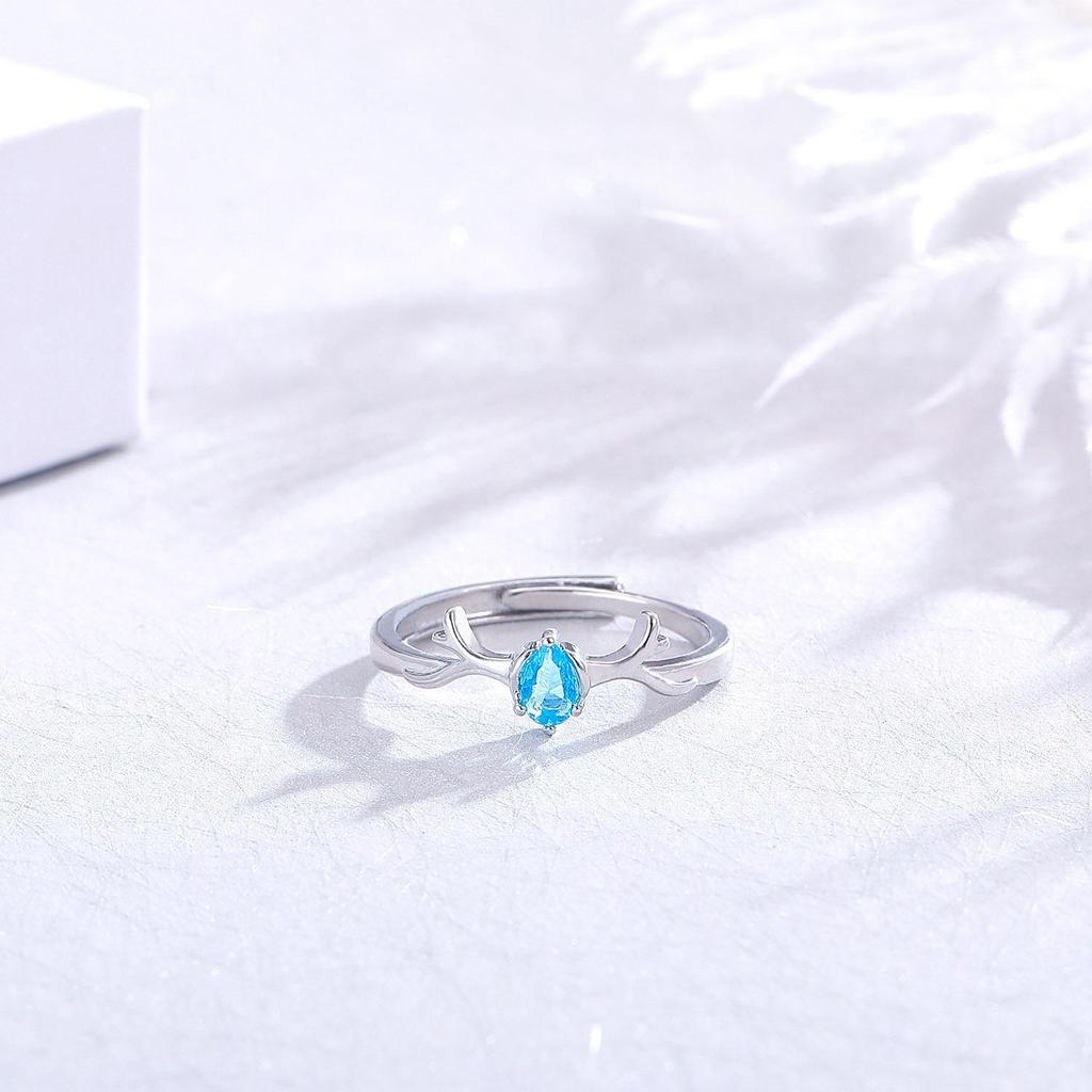 Комплект украшений в корейском стиле с оленями: Ожерелье, Браслет, Кольцо и Серьги для Женщин