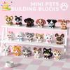 HUIQIBAO MINI Cute Pet Dog Cat Micro Building Block Model Set Kids City Cartoon Animal Diamond Bricks Educational Toys for Adult