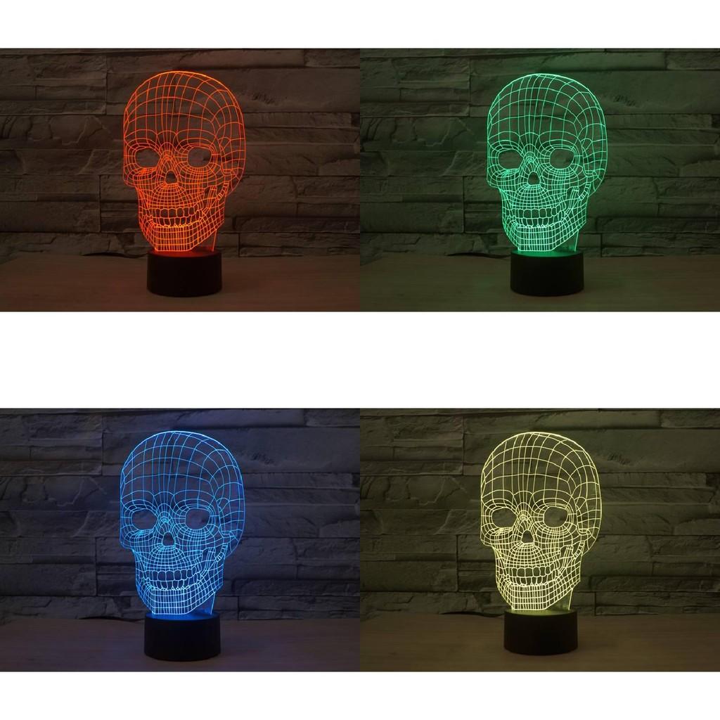 Креативная настольная лампа с 3D сенсорным управлением, красочный ночник, идеальный подарок на день рождения для спальни