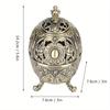 Vintage Incense Burner Holder Zinc Alloy Ornament Table Decoration Metal Craft Gift for Home Bedroom Office