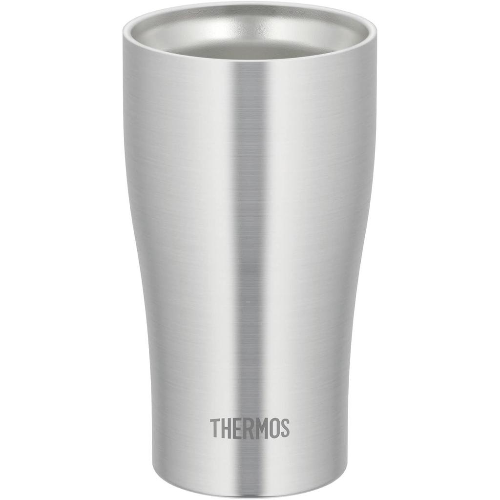 Термос Thermos с вакуумной изоляцией, 400 мл, нержавеющая сталь, с мягкими закругленными краями, безопасен для посудомоечной машины, структура бутылки, сохранение тепла, сохранение холода, JDQ-400 S