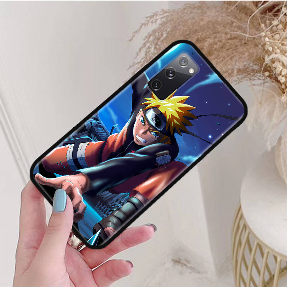 Черный чехол для Xiaomi Poco X6 X4 M5 M6 F5 F6 C65 C55 C50 C51 C40 Pro Redmi 14C A3X 13C 12C 11T 10A 9C Note 7 6 8A Plus W-72 Naruto