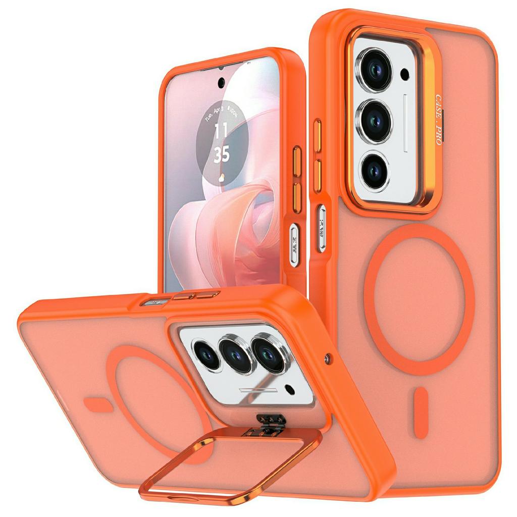 Для Xiaomi Redmi 15 4G (США) (171 мм) Магнитный чехол Складная подставка Матовый PC + TPU Чехол для телефона