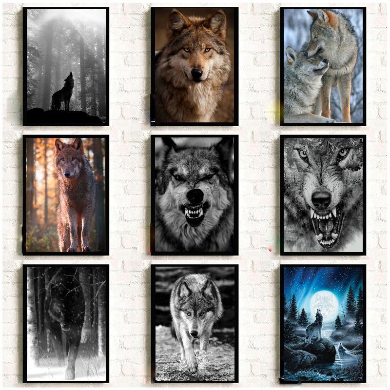 Wolf Icefield Wolf Fashion Diamants Набор для рисования 30x30CM Картина