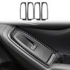 Real Carbon Fiber Car Accessories Window Lift Set Trim Cover Soft Sticker For Subaru Forester SK      2024